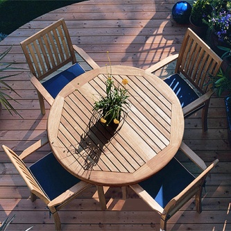 5 pc Barbuda Sussex Teak Dining Set