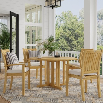 5 pc Barbuda Sussex Teak Dining Set