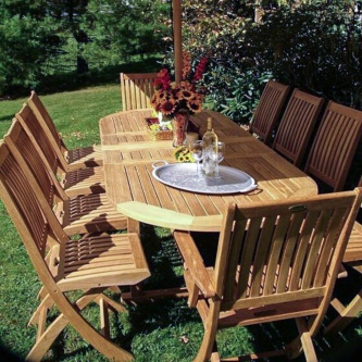 11 pc Montserrat Barbuda Teak Dining Set