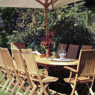 11 pc Montserrat Barbuda Teak Dining Set
