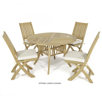 5 pc Grand Hyatt Barbuda Teak Patio Set