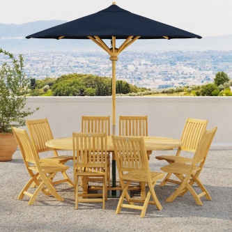 9 pc Barbuda Martinique Dining Set