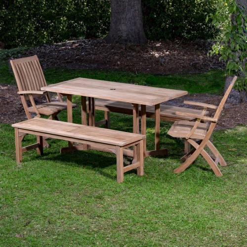 Nevis Picnic Bench Dining Set - Picture M