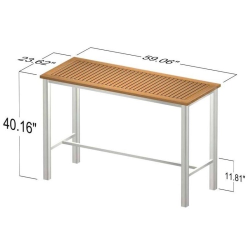 5 pc Rectangular Vogue Bar Set - Picture L