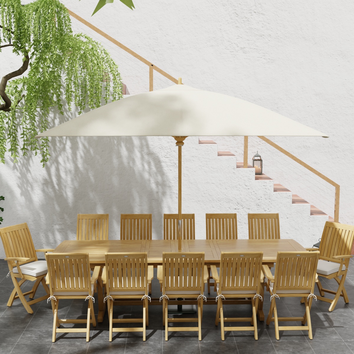 13 pc Barbuda Teak Patio Set