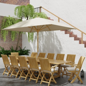 13 pc Barbuda Teak Patio Set
