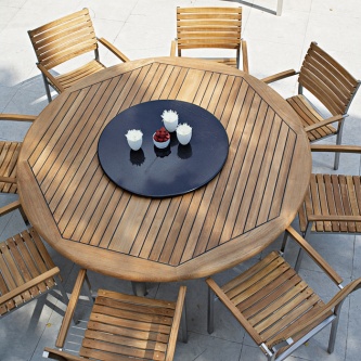 9 pc Round Vogue Dining Set