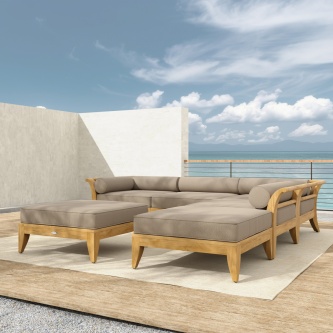 Aman Dais 6 pc Sectional