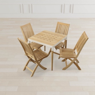 5 pc Bloom Barbuda Teak Dining Set