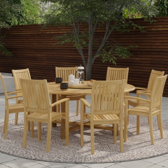 9 pc Buckingham Teak Dining Set