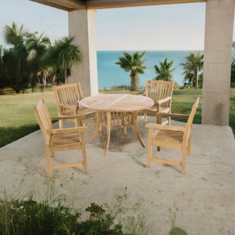 5pc Hyatt Veranda Teak Dining Set