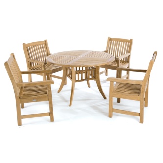 5pc Hyatt Veranda Teak Dining Set