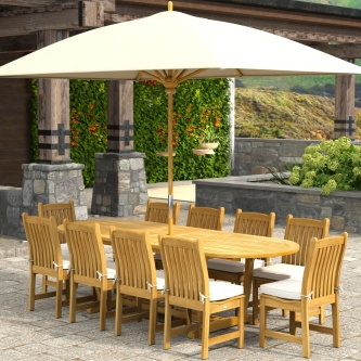 11pc Montserrat  Veranda Dining Set