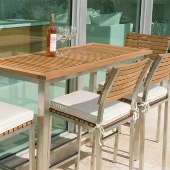 7pc Vogue Bar Pub Table and Stool Set