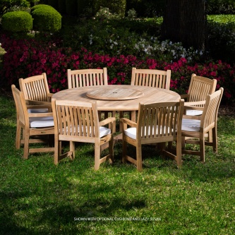 9 pc Buckingham Armchair Teak Set