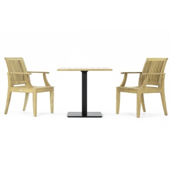 Laguna 3 pc Teak Bistro Set