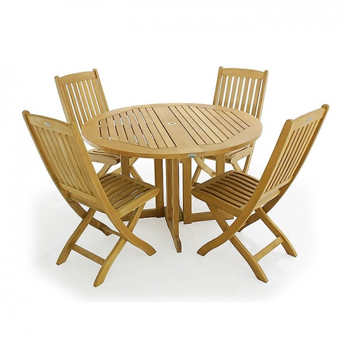 Barbuda Sumatra Folding Teak Dining Set - Picture B