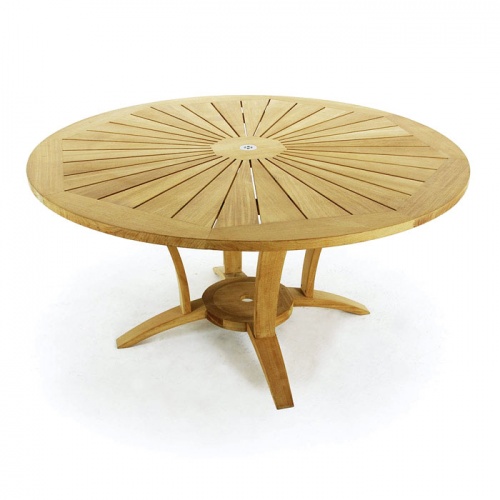Venezia 5 ft Round Gemini Dining Set - Picture C