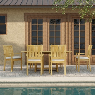 7 pc Martinique Sussex Teak Dining Set