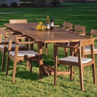 9 pc Horizon Teak Dining Set