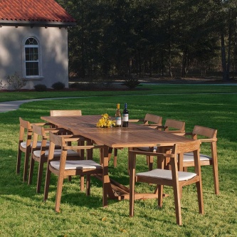 9 pc Horizon Teak Dining Set