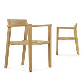 9 piece Montserrat Horizon Teak Dining Set