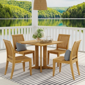 5 pc Pyramid Laguna Teak Dining Set