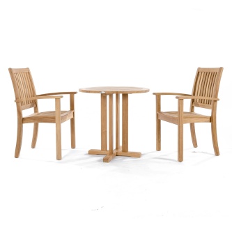 Sussex 3 pc Teak Bistro Set