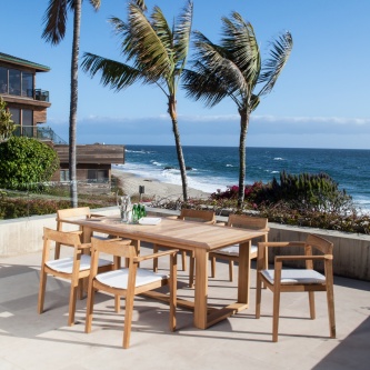 7 pc Horizon Teak Dining Set