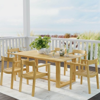 7 pc Horizon Teak Dining Set
