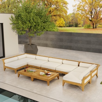 Aman Dais 9 pc Lounge Set