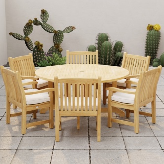 7 pc Barbuda Veranda Teak Dining Set