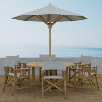 7 pc Barbuda Director Teak Dining Set