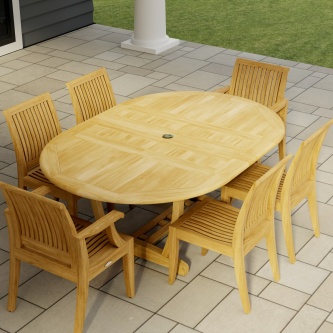 7 pc Martinique Laguna Dining Set