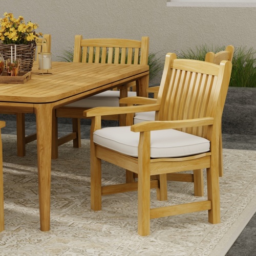 7 pc Martinique Oval Veranda Chair Dining Set - Picture K