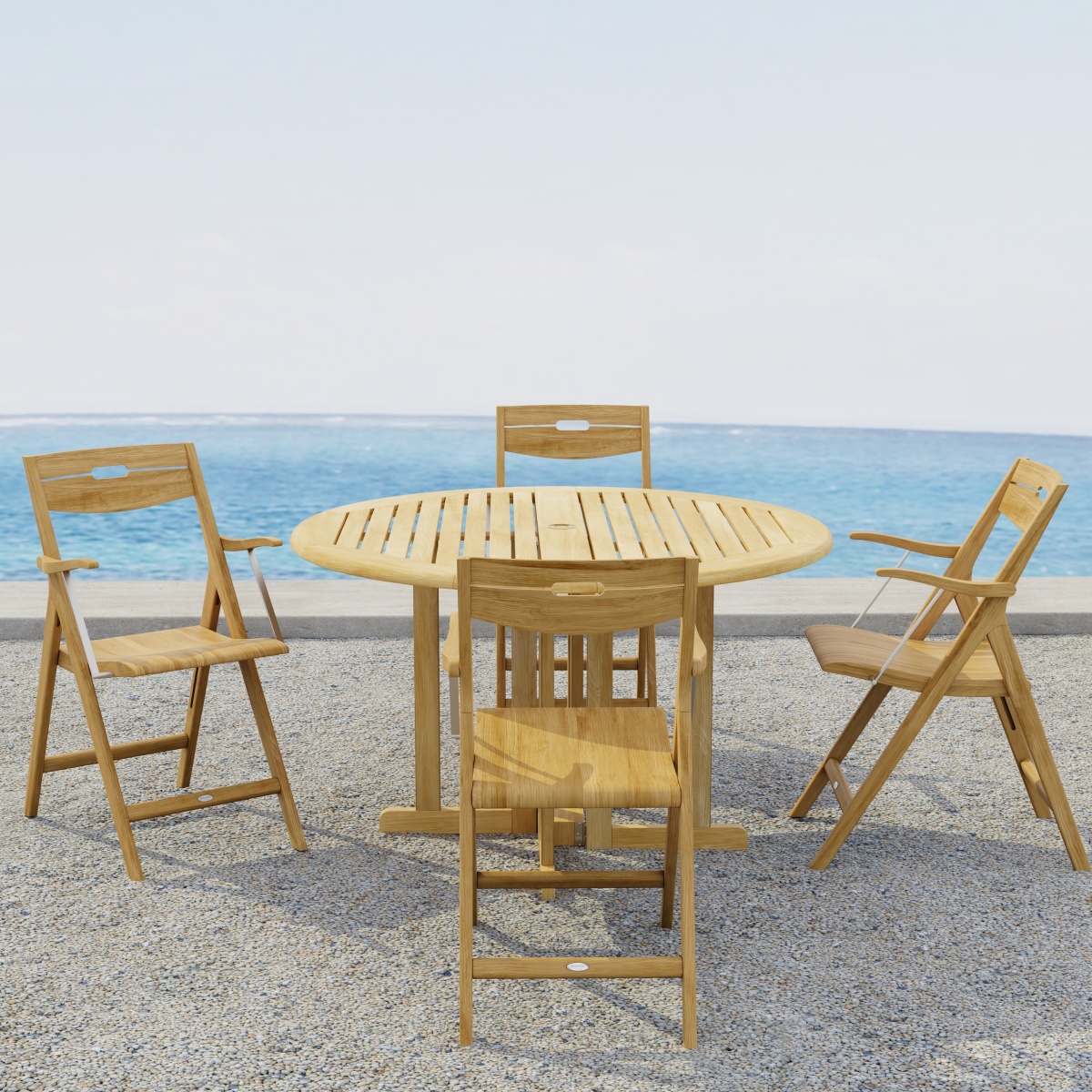 Surf Barbuda Folding Dining Set for 4