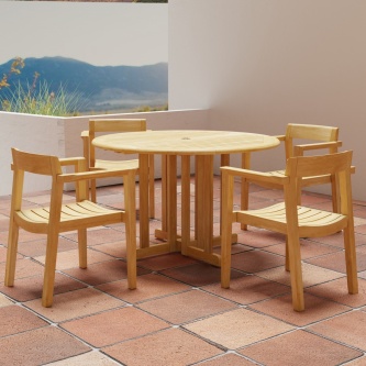 Barbuda Horizon Teak Dining Set