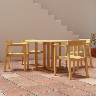 Barbuda Horizon Teak Dining Set