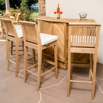 Somerset 5pc Laguna Teak High Bar Set