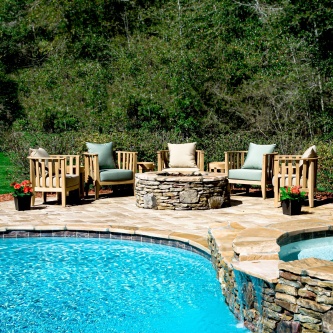 9 pc Kafelonia Fire Pit Seating Set