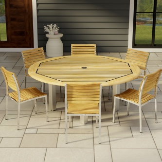 Vogue 7pc Round Dining Set