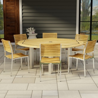 Vogue 7pc Round Dining Set