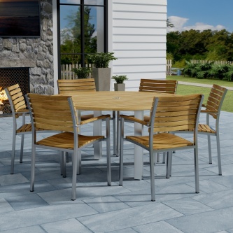 7 pc Vogue Teak Dining Set