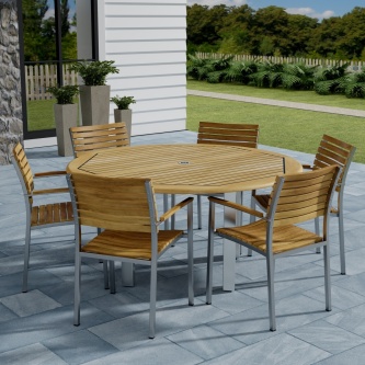 7 pc Vogue Teak Dining Set