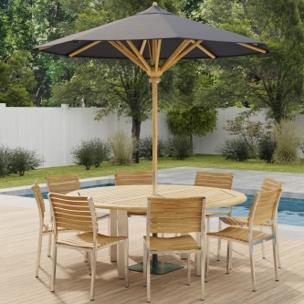 Vogue Teak Dining Set for 8