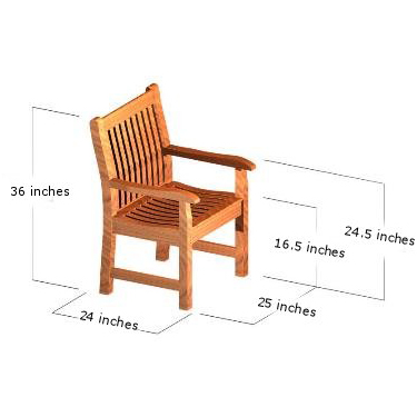 Montserrat Bench & Dining Chair Picnic Set - Picture N