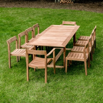 Horizon 11 pc Teak Dining Set
