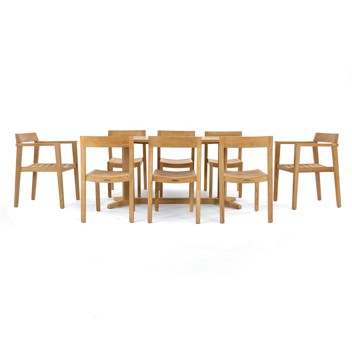 Pyramid Horizon 9 pc Teak Dining Set