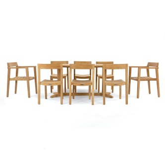 Pyramid Horizon 9 pc Teak Dining Set