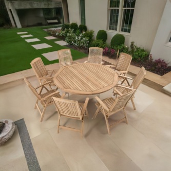 Vogue Reclining Dining Set for 8